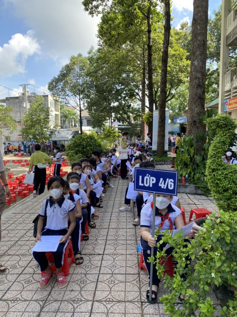 Buổi tiêm ngừa Phòng chống Covid-19 của các em học sinh thân yêu!