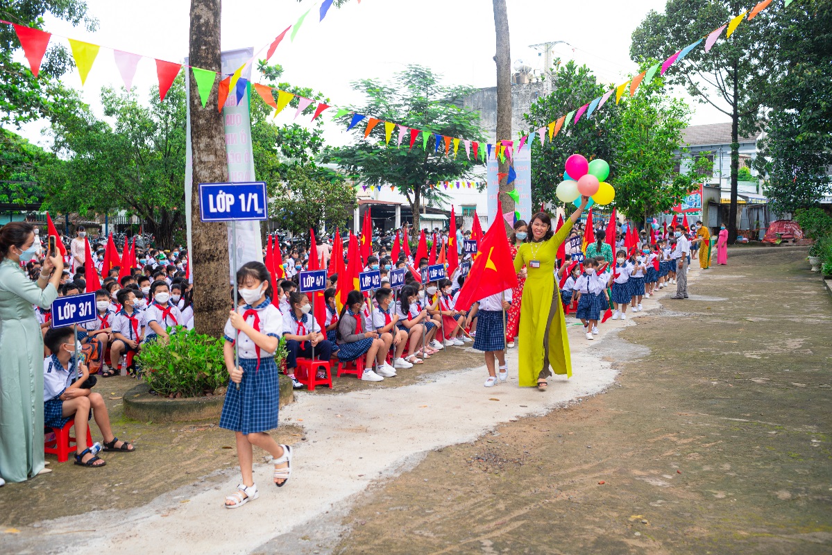 Trường TH Tam Phước 1 tổ chức Lễ Khai giảng năm học 2022-2023