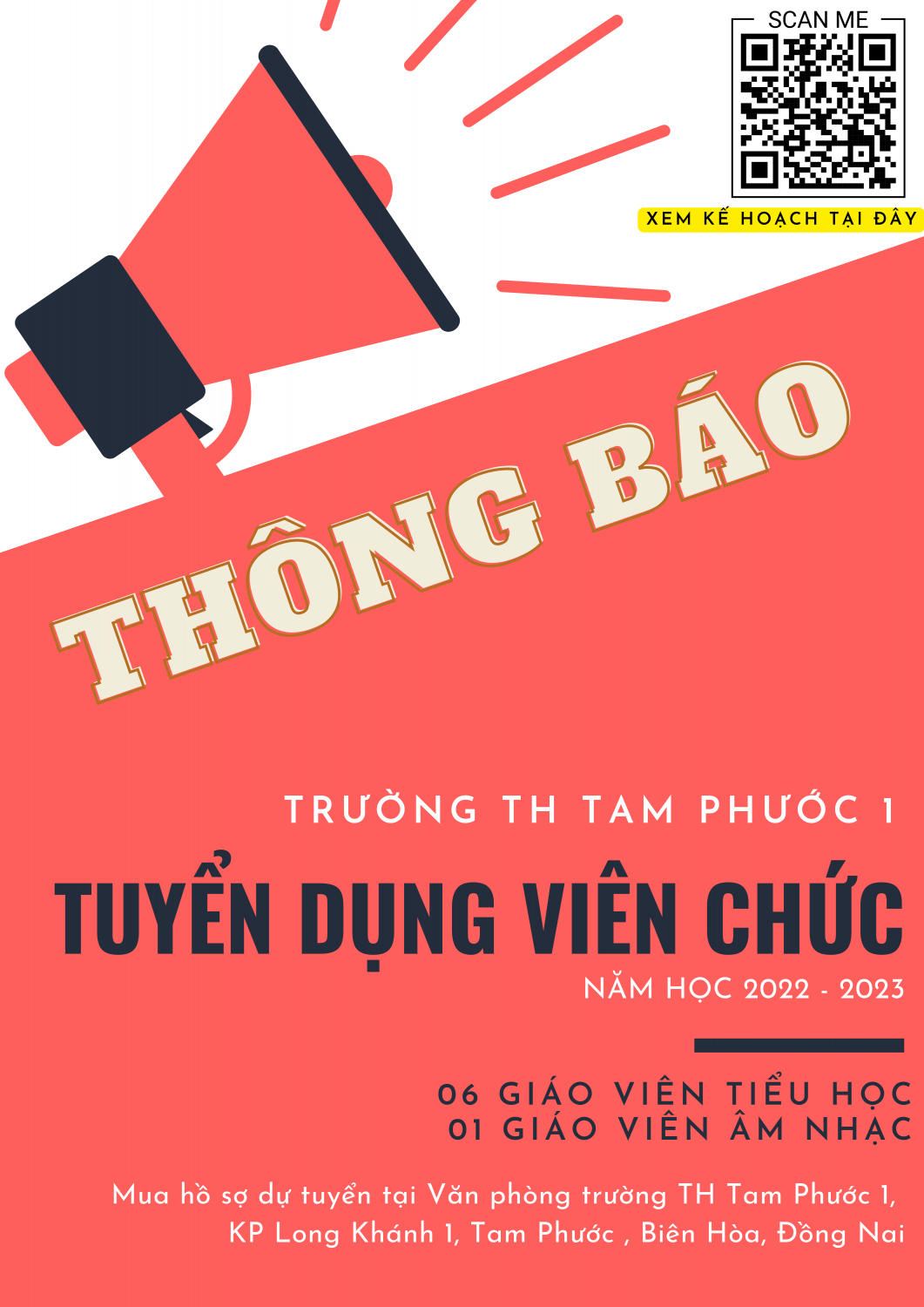 Thông báo tuyển dụng