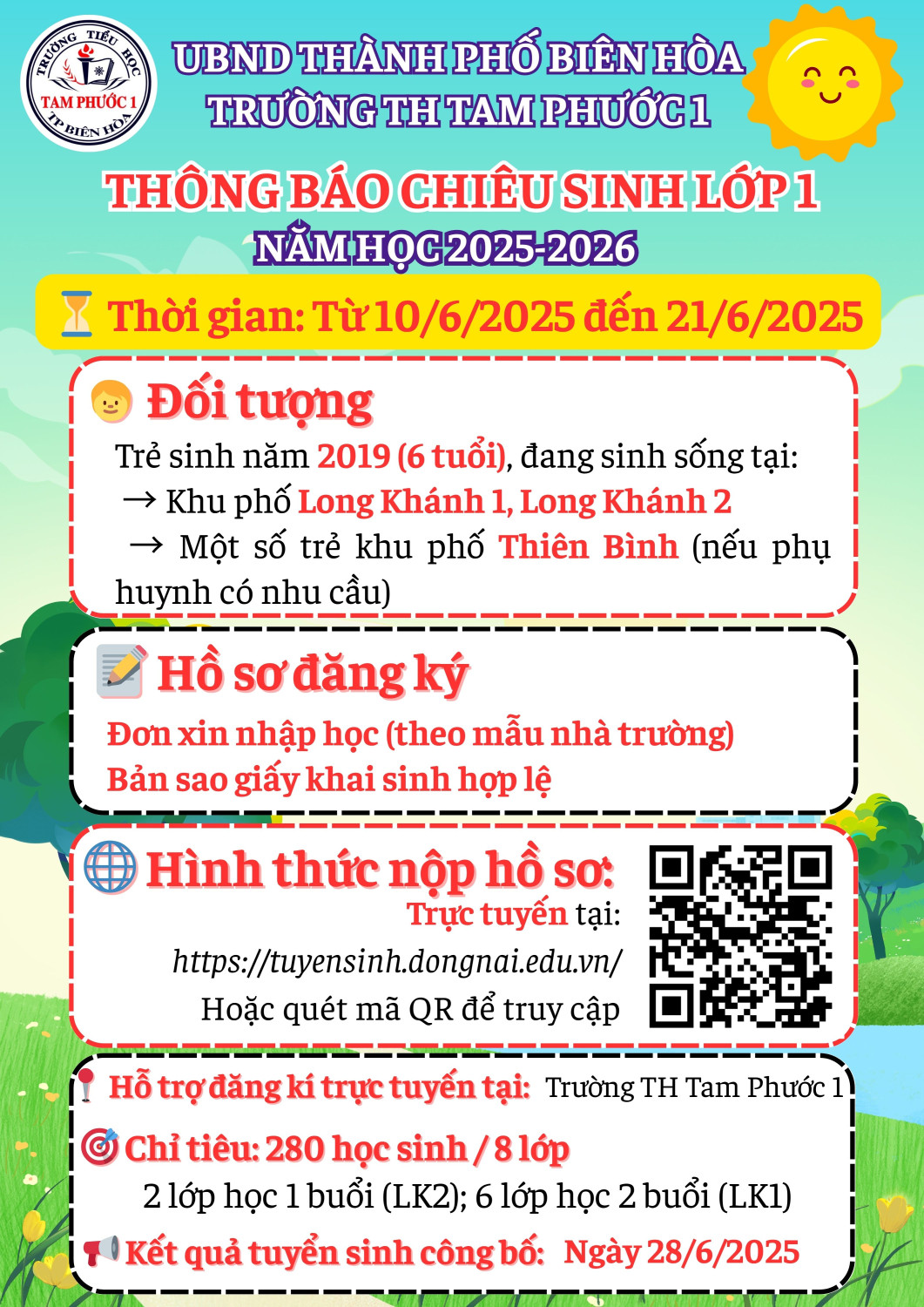 THÔNG BÁO CHIÊU SINH 2025 2026