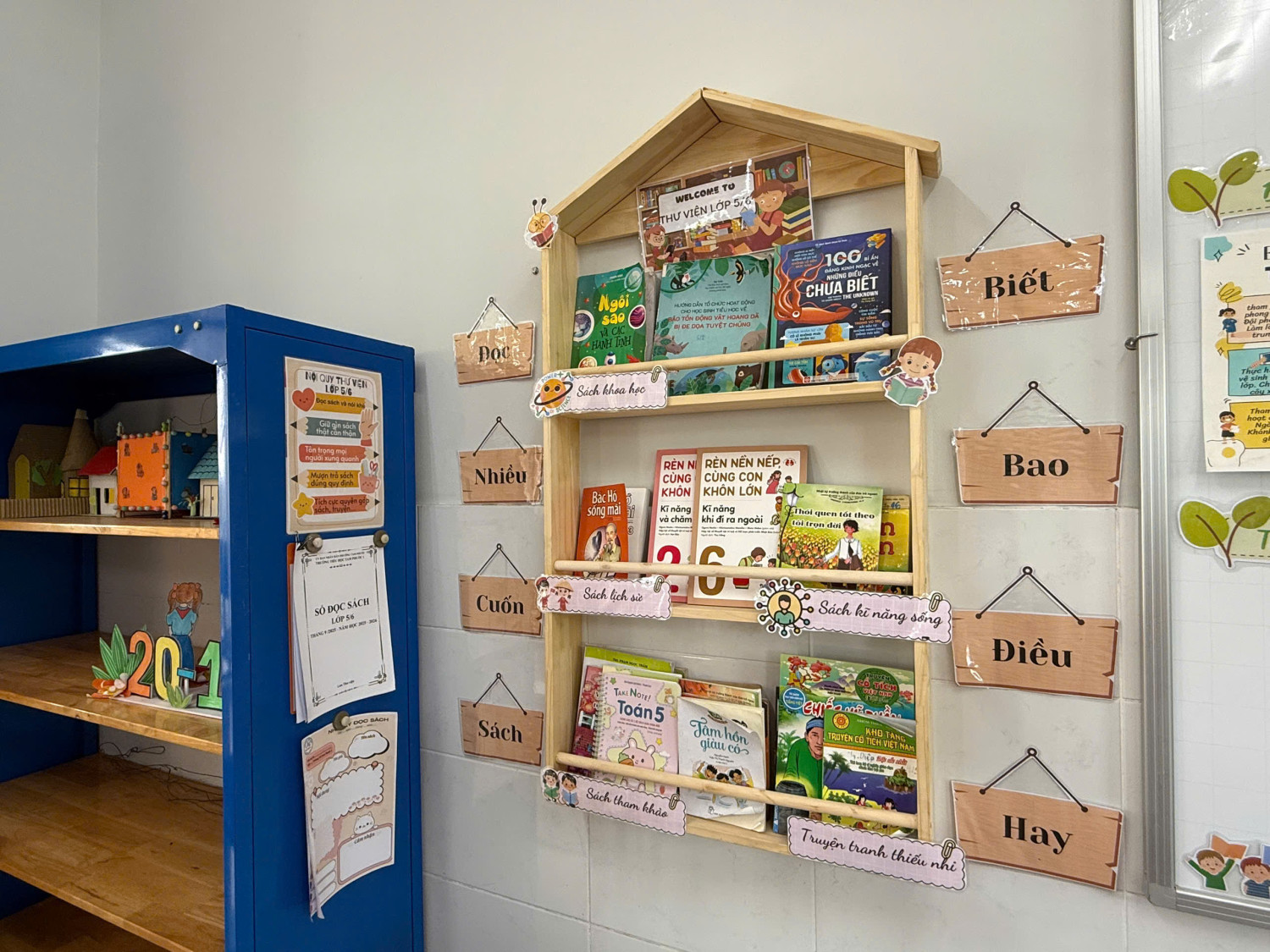 GÓC THƯ VIỆN CỦA EM SÁNG TẠO" - KHƠI DẬY NIỀM ĐAM MÊ ĐỌC SÁCH TẠI TRƯỜNG TIỂU HỌC TAM PHƯỚC 1